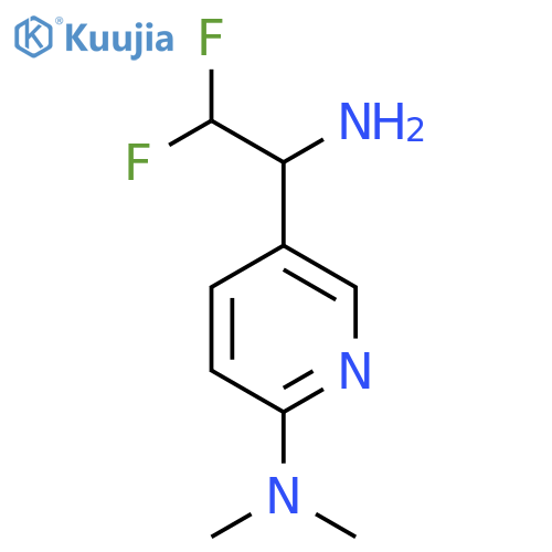 5-(1-amino-2,2-difluoroethyl)-N,N-dimethylpyridin-2-amine structure