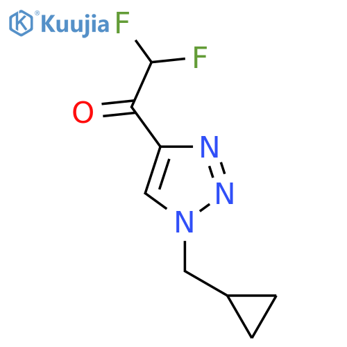 1-[1-(cyclopropylmethyl)-1H-1,2,3-triazol-4-yl]-2,2-difluoroethan-1-one structure