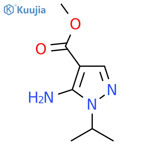 Methyl 5-amino-1-propan-2-ylpyrazole-4-carboxylate structure