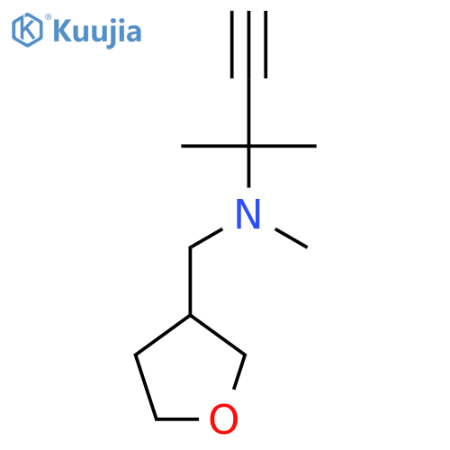 Methyl(2-methylbut-3-yn-2-yl)(oxolan-3-ylmethyl)amine structure
