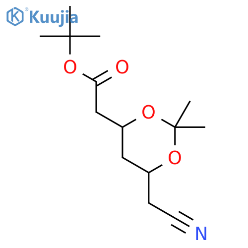 (4S,6R)-6-(Cyanomethyl)-2,2-dimethyl-1,3-dioxane-4-acetic Acid tert-Butyl Ester structure