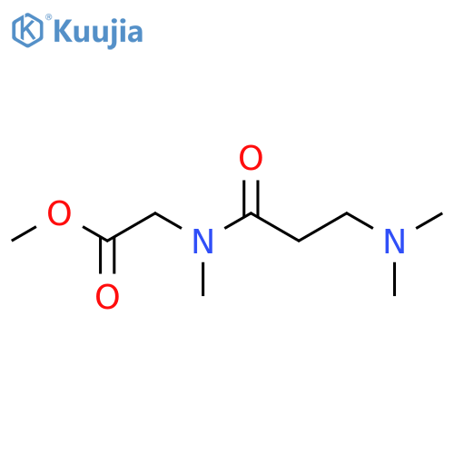 methyl 2-[3-(dimethylamino)-N-methylpropanamido]acetate structure