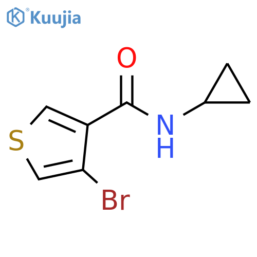 4-Bromo-N-cyclopropylthiophene-3-carboxamide structure