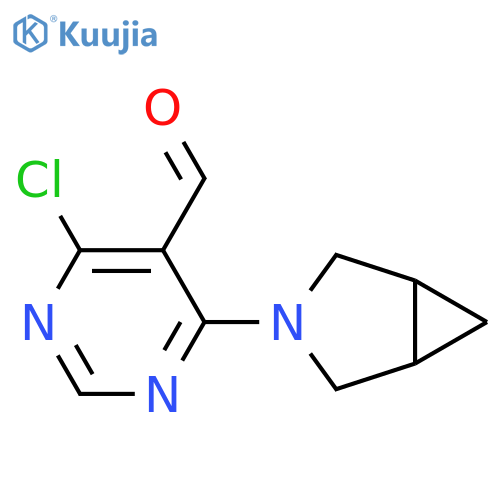 4-{3-azabicyclo[3.1.0]hexan-3-yl}-6-chloropyrimidine-5-carbaldehyde structure
