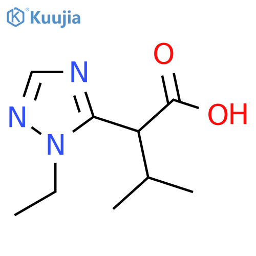 2-(1-ethyl-1H-1,2,4-triazol-5-yl)-3-methylbutanoic acid structure