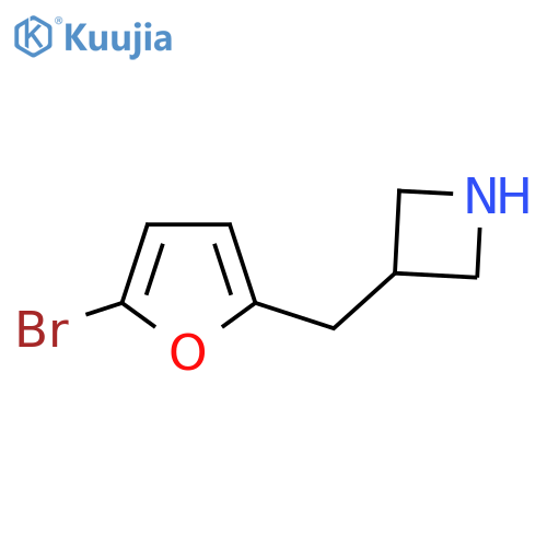 3-[(5-Bromofuran-2-yl)methyl]azetidine structure