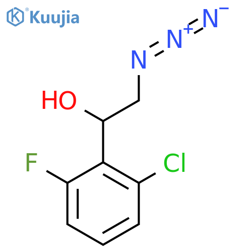 2-Azido-1-(2-chloro-6-fluorophenyl)ethan-1-ol structure
