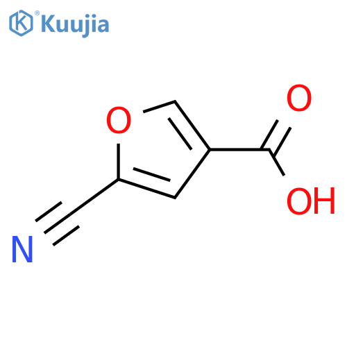 5-cyanofuran-3-carboxylic acid structure