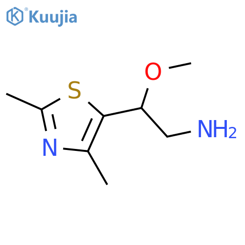 2-(Dimethyl-1,3-thiazol-5-yl)-2-methoxyethan-1-amine structure