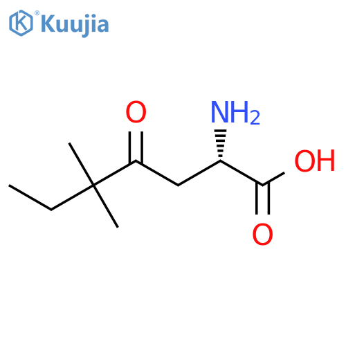 (2S)-2-amino-5,5-dimethyl-4-oxoheptanoic acid structure