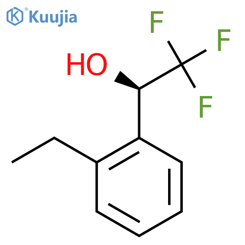 (1R)-1-(2-ethylphenyl)-2,2,2-trifluoroethan-1-ol structure