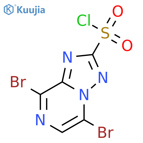 [1,2,4]Triazolo[1,5-a]pyrazine-2-sulfonyl chloride, 5,8-dibromo- structure