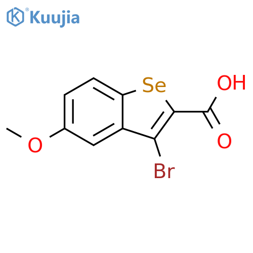 3-bromo-5-methoxy-1-benzoselenophene-2-carboxylic acid structure