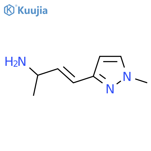 4-(1-methyl-1H-pyrazol-3-yl)but-3-en-2-amine structure