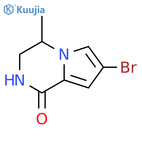 7-Bromo-4-methyl-3,4-dihydro-2H-pyrrolo[1,2-a]pyrazin-1-one structure