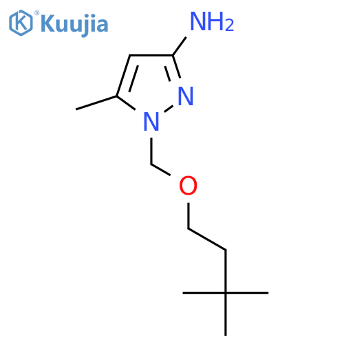 1-[(3,3-dimethylbutoxy)methyl]-5-methyl-1H-pyrazol-3-amine structure