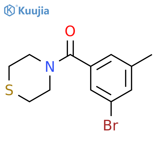 (3-Bromo-5-methylphenyl)-4-thiomorpholinylmethanone structure