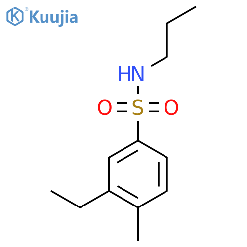 3-ethyl-4-methyl-N-propylbenzene-1-sulfonamide structure