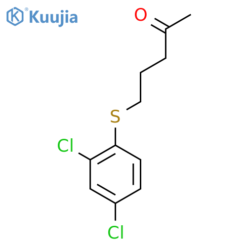 5-[(2,4-Dichlorophenyl)sulfanyl]pentan-2-one structure