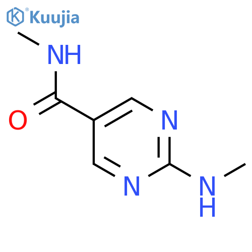 N-MEthyl-2-(methylamino)pyrimidine-5-carboxamide structure
