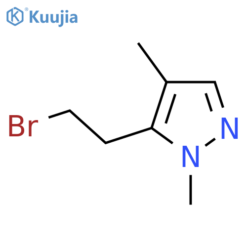 5-(2-bromoethyl)-1,4-dimethyl-1H-pyrazole structure