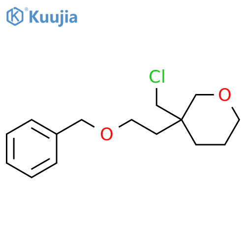 2H-Pyran, 3-(chloromethyl)tetrahydro-3-[2-(phenylmethoxy)ethyl]- structure