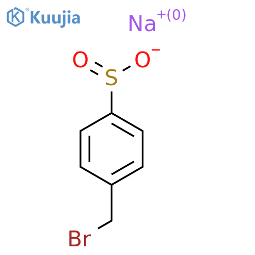 Sodium 4-(bromomethyl)benzene-1-sulfinate structure