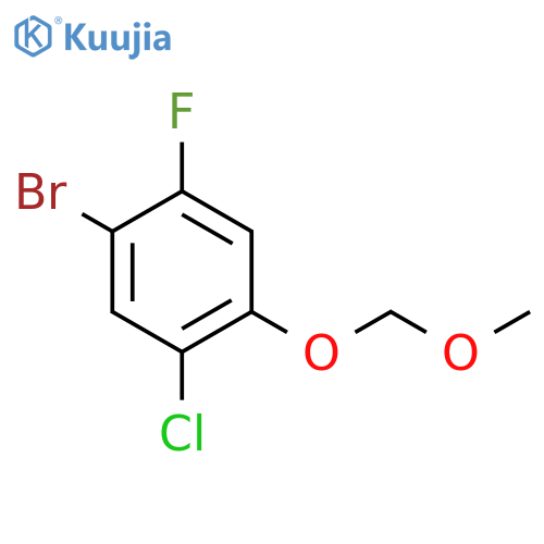 1-Bromo-5-chloro-2-fluoro-4-(methoxymethoxy)benzene structure