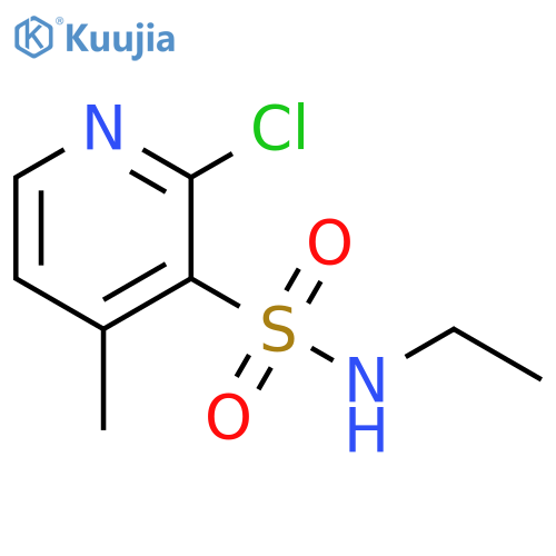 2-Chloro-N-ethyl-4-methylpyridine-3-sulfonamide structure