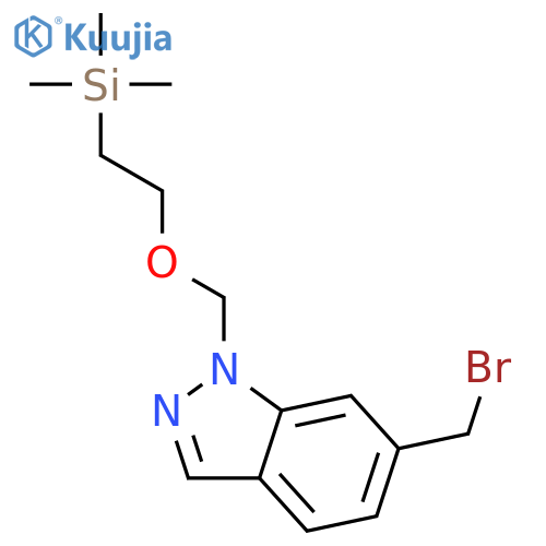 1H-Indazole, 6-(bromomethyl)-1-[[2-(trimethylsilyl)ethoxy]methyl]- structure