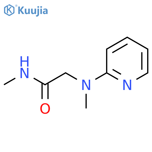 N-methyl-2-[methyl(pyridin-2-yl)amino]acetamide structure