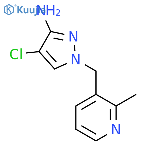 4-chloro-1-[(2-methylpyridin-3-yl)methyl]-1H-pyrazol-3-amine structure