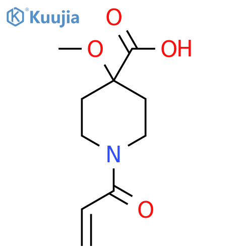 4-methoxy-1-(prop-2-enoyl)piperidine-4-carboxylic acid structure