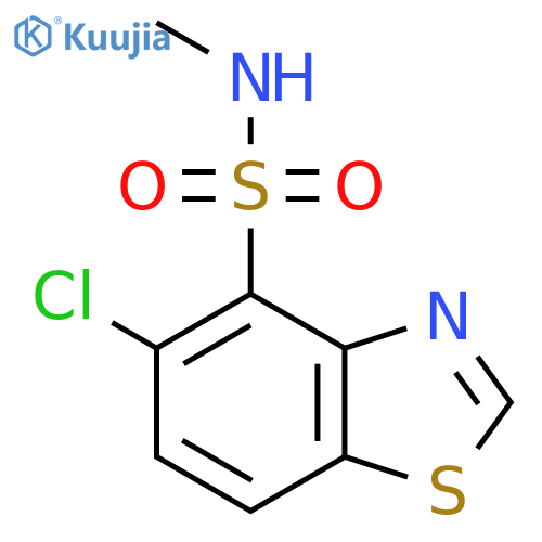 5-chloro-N-methyl-1,3-benzothiazole-4-sulfonamide structure