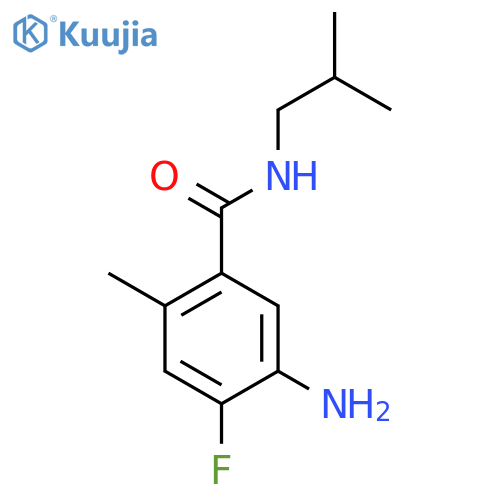 5-Amino-4-fluoro-N-isobutyl-2-methylbenzamide structure