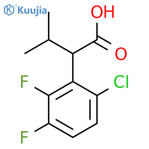 2-(6-Chloro-2,3-difluorophenyl)-3-methylbutanoic acid structure