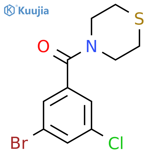 (3-Bromo-5-chlorophenyl)(thiomorpholino)methanone structure