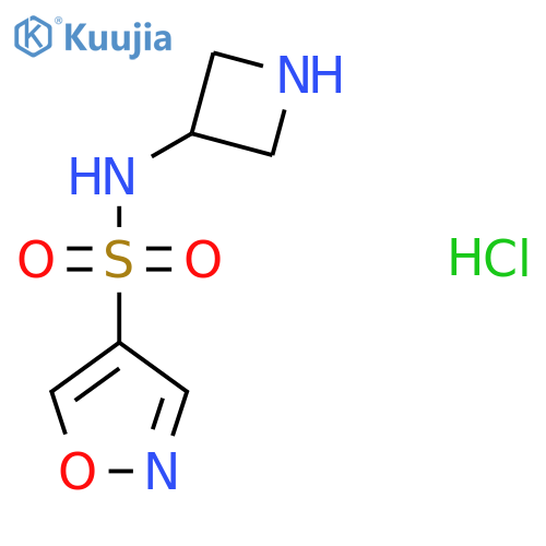 N-(Azetidin-3-yl)isoxazole-4-sulfonamide hydrochloride structure