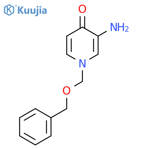 3-Amino-1-[(benzyloxy)methyl]-1,4-dihydropyridin-4-one structure