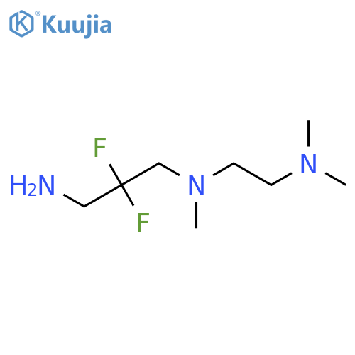 {2-[(3-Amino-2,2-difluoropropyl)(methyl)amino]ethyl}dimethylamine structure