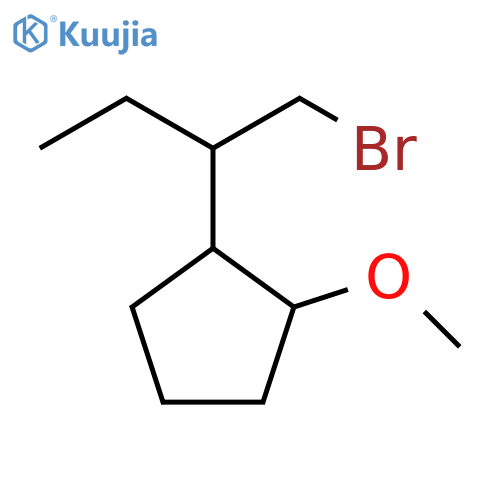 Cyclopentane, 1-[1-(bromomethyl)propyl]-2-methoxy- structure