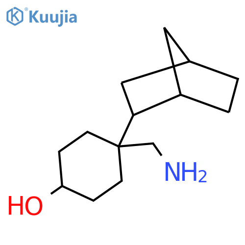 4-(Aminomethyl)-4-{bicyclo[2.2.1]heptan-2-yl}cyclohexan-1-ol structure