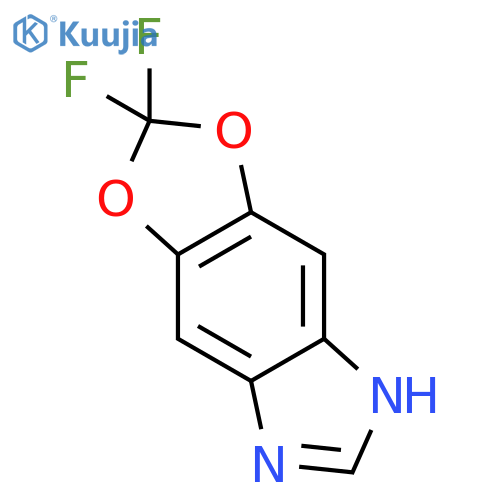 2,2-difluoro-5H-[1,3]dioxolo[4,5-f]benzimidazole structure