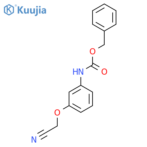 benzyl N-[3-(cyanomethoxy)phenyl]carbamate structure