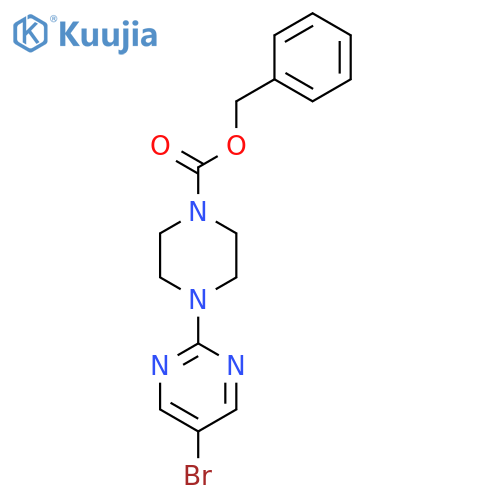 Benzyl 4-(5-bromopyrimidin-2-yl)piperazine-1-carboxylate structure