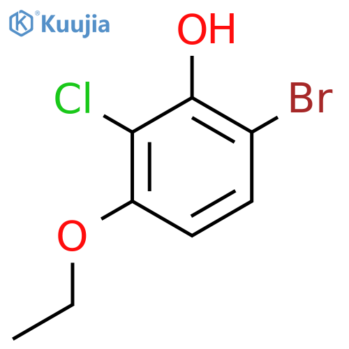 6-Bromo-2-chloro-3-ethoxyphenol structure