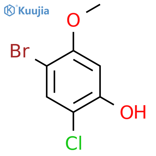4-Bromo-2-chloro-5-methoxyphenol structure