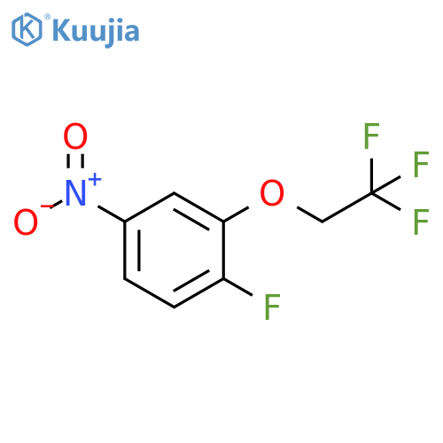 Benzene, 1-fluoro-4-nitro-2-(2,2,2-trifluoroethoxy)- structure