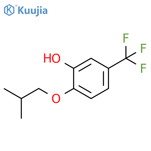 2-(2-Methylpropoxy)-5-(trifluoromethyl)phenol structure