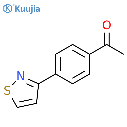 Ethanone, 1-[4-(3-isothiazolyl)phenyl]- structure
